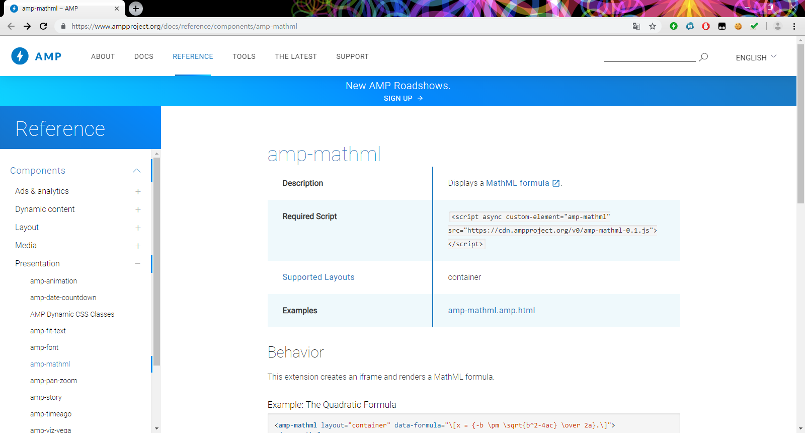 amp-mathml 문서