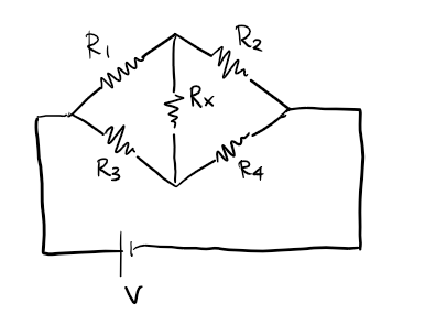 wheatstone bridge.